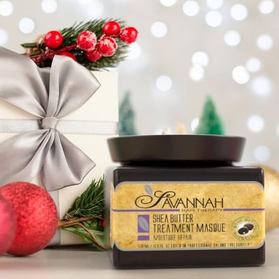 Savannah Hair Therapy Hair Mask for Damaged Hair with Shea Butter & Keratin - Hydrate, Repair & Rejuvenate with Deep Moisture Treatment for Dry, Damaged, and Curly Hair