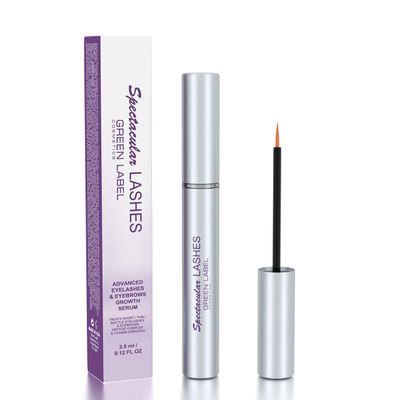 Eyelashes &amp; Eyebrows Growth Products. Eyelash Growth Serum &amp; Eyebrow Enhancer: Spectacular Lashes. Green Label Cosmetics
