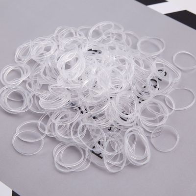 Ezepeo 3200 PCS Baby Girl's Kids Clear Hair Holder Hair Ties Elastic Rubber Bands Hair Bands Hair Elastics Toddler No Crease Ponytail Holder Tiny Soft Rubber Bands