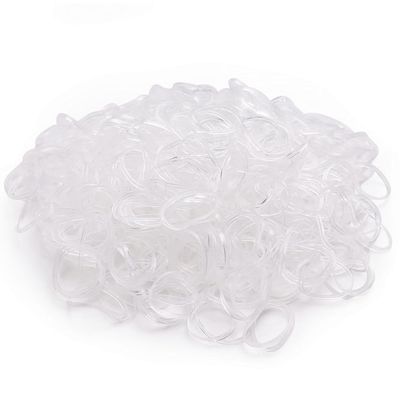 Ezepeo 3200 PCS Baby Girl&#39;s Kids Clear Hair Holder Hair Ties Elastic Rubber Bands Hair Bands Hair Elastics Toddler No Crease Ponytail Holder Tiny Soft Rubber Bands