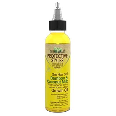 Taliah Waajid Hair Gro Bamboo and Coconut Milk Growth Oil, 4 Oz