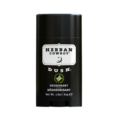 Product Description Herban Cowboy Mens Deodorant, Dusk, 2.8 Ounce - Cruelty-Free, Vegan and Plant-Powered Deodorant - Gentle and Non-Greasy Formula