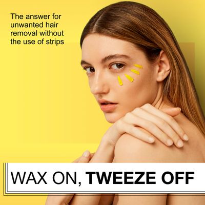 No-Tweeze Hard Wax Hair Remover, Needs No Strips, Made with Pure Beeswax, 4 oz.