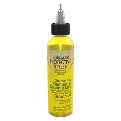Taliah Waajid Hair Gro Bamboo and Coconut Milk Growth Oil, 4 Oz