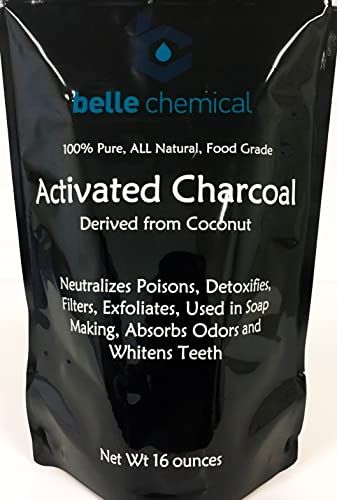 (1LB) Organic Coconut Activated Charcoal Powder - Food Grade, Kosher - Teeth Whitening, Facial Scrub, Soap Making (1 ounce to 5 pounds (1 pound)