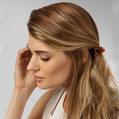 Cobahom 12 Pack Small Hair Claw Clips 1.2 Inch Plastic Hair Clips for Thin Hair No-Slip Mini Hair Clips Hair Styling Accessories for Women and Girls, Black, Brown and White