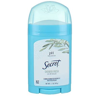 Secret Anti-Perspirant Deodorant Solid Shower Fresh 1.70 oz (Pack of 2)