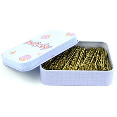 MAORULU Bobby Pins, 200 CT Gold Bobby Pins for Buns, Premium Hair Pins for Kids, Girls and Women, Great for All Hair Types, 2 Inch for Thick Hair and Thin Hair (Blonde)