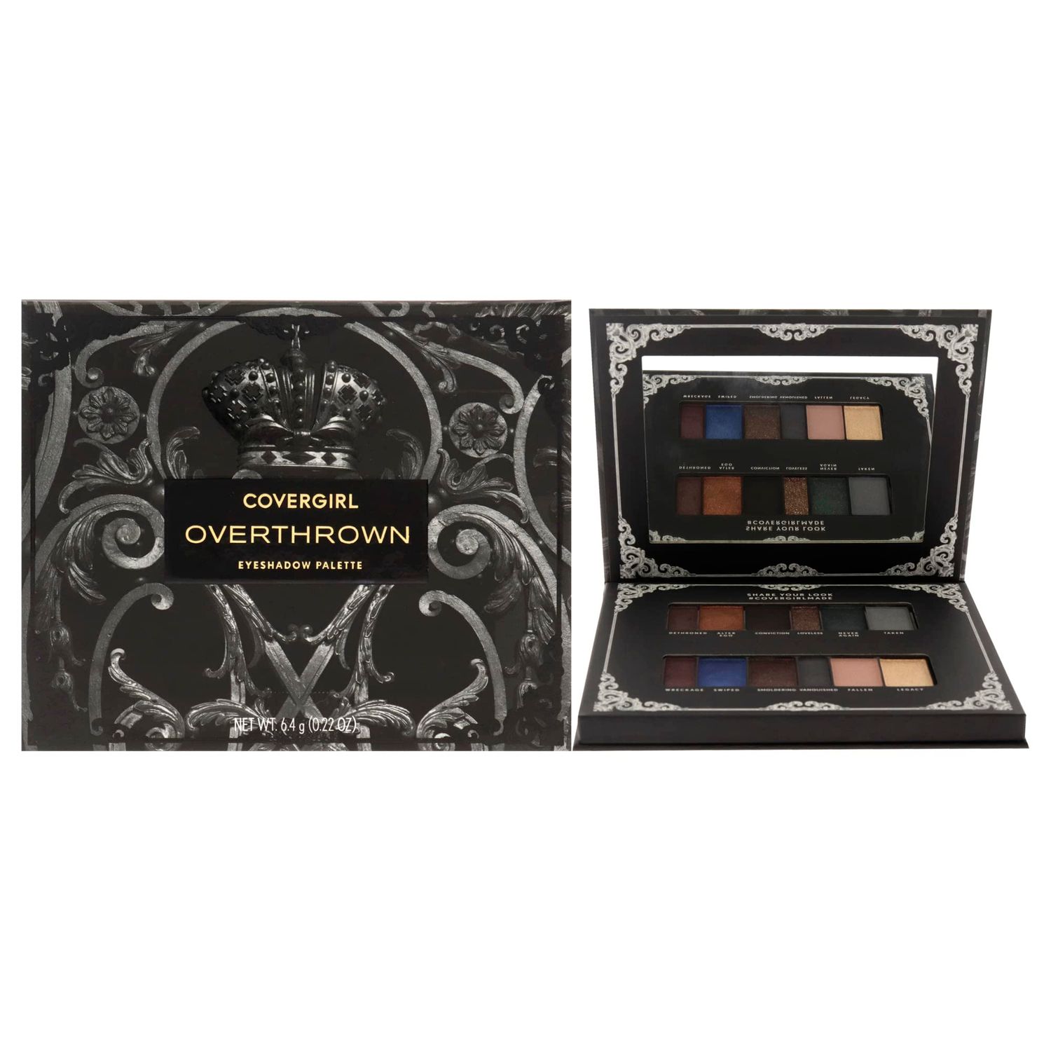 COVERGIRL COVERGIRL eyeshadow palette, overthrown, 6 Fl Ounce