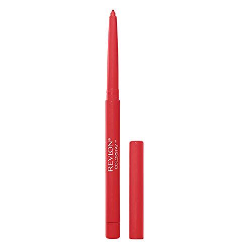 Revlon Lip Liner, Colorstay Lip Makeup with Built-in-Sharpener, Longwear Rich Lip Colors, Smooth Application, 713 Ruby, 0.01 oz