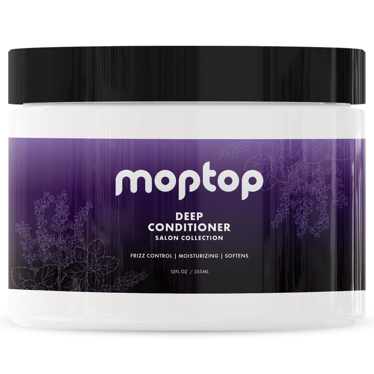 MopTop Salon Deep Conditioner, Hair Mask For All Hair Types, Hair Repair Cream, Intense Hydration For Dry, Damaged &amp; Frizzy Curls, Paraben Free &amp; Silicone Free