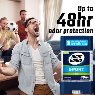 Right Guard Sport Clear Gel Antiperspirant, Fresh, 3 Ounce (Pack of 6)