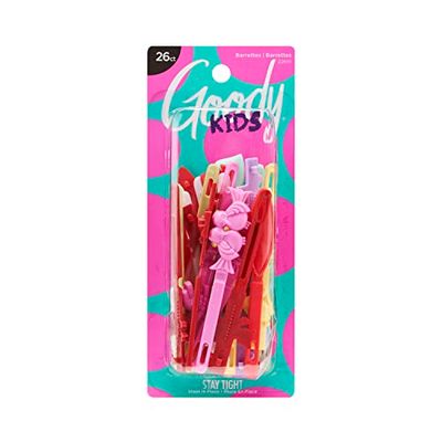 Goody Kids Classics Barrettes, Multicolor, Self Hinge, 1.5 Inch, 26 Count