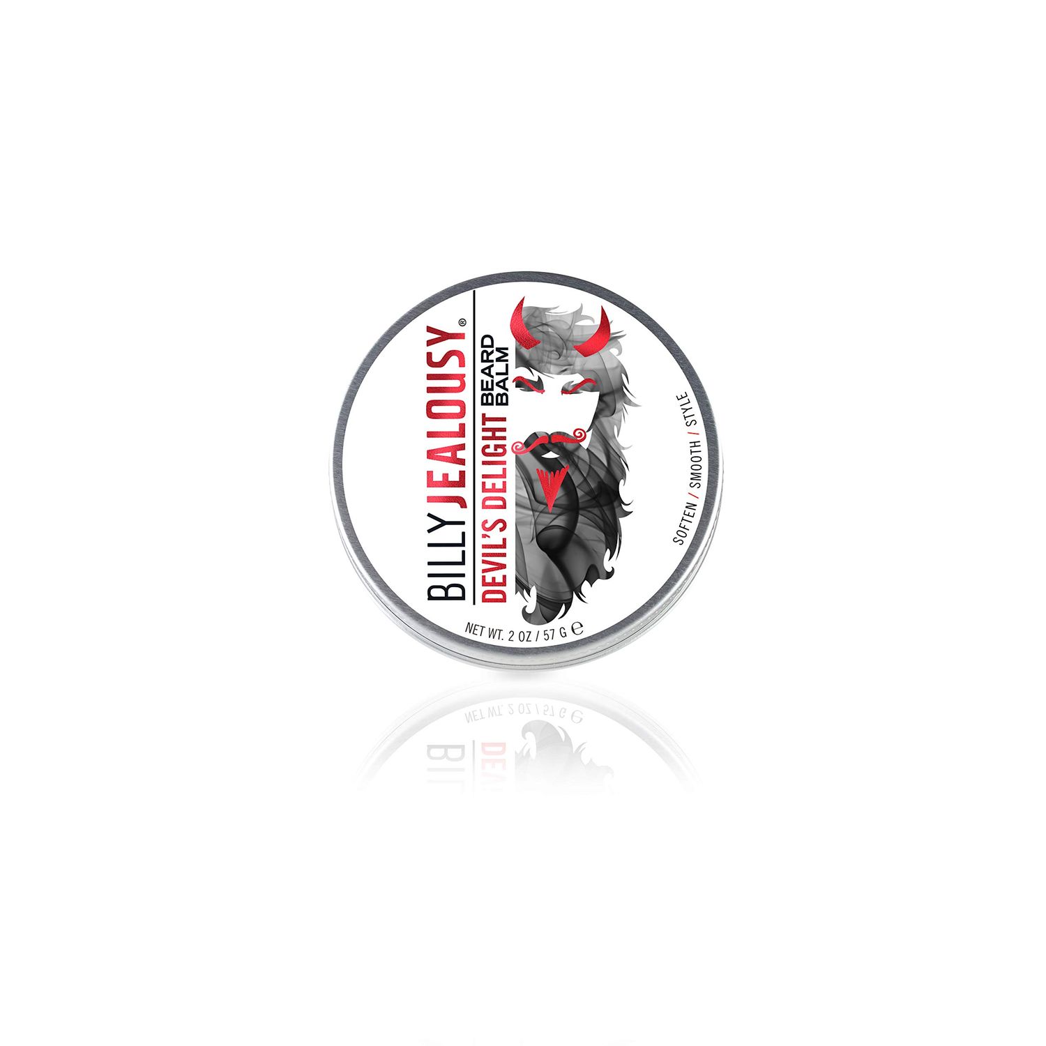 Billy Jealousy Moisturizing Strengthening &amp; Softening Everyday Scented Beard Balm, Devil&#39;s Delight, 2 oz.