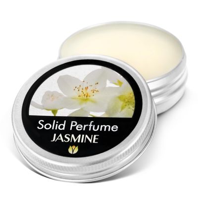 Flowerland Solid Perfume - Portable Pocket Balm Perfume Perfect for Travel Use - Natural Fragrance Parfum for Men and Women - Natural &amp; Vegan - Jasmine (30ml)