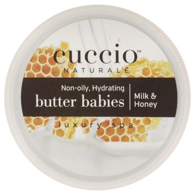 Cuccio Naturale Butter Babies - Ultra-Moisturizing, Renewing, Smoothing Scented Body Cream - Deep Hydration For Dry Skin Repair - Formulated With All Natural Ingredients - Milk &amp; Honey - 1.5 Oz