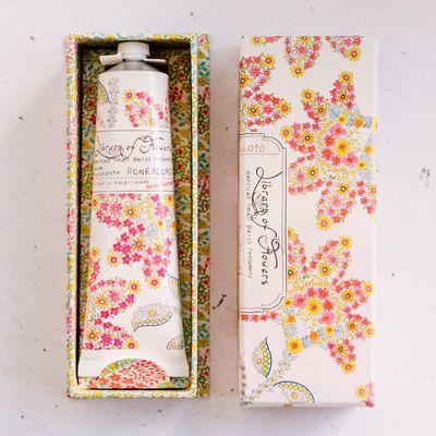 Library of Flowers Honeycomb Handcreme, 2.3 oz. - Sugared Fig, Ambrosia Honey & Royal Bee Blossom - Scented Hand Cream for Women, Moisturizing Hand Lotion for Dry Hands, Shea Butter & Cocoa Butter