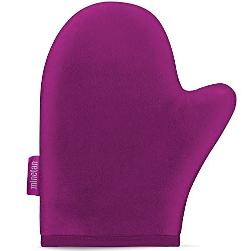 Mine Self Tanning Mitt | Bronze On - Sunless Tanner Applicator Glove with Thumb, Streak-Free, Velvety Soft, Washable, Reusable, Face &amp; Body, Great for Foam, Mousse, Gradual Lotion, &amp; Drops