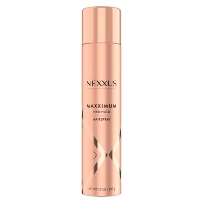 Nexxus Maximum Hold Finishing Hair Spray, for Control, Hold Hairspray for Women Hair Styling, Pink, 10 oz