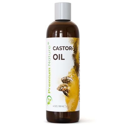 Castor Oil Pure Carrier Oil - Cold Pressed Castor Oil for Essential Oils Mixing Natural Skin Moisturizer Body &amp; Face, Eyelash Caster Oil, Eyelashes Eyebrows Lash &amp; Hair Growth Serum (4 oz)