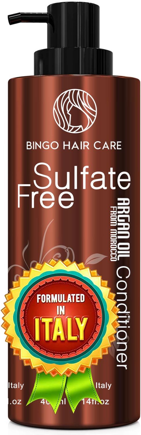 Moroccan Argan Oil Conditioner - Sulfate Free, Anti Frizz Hydrating Thickening Care for Women and Men - Deep Moisturizing Treatment for Color Treated, Curly, Frizzy, Damaged and Dry Hair