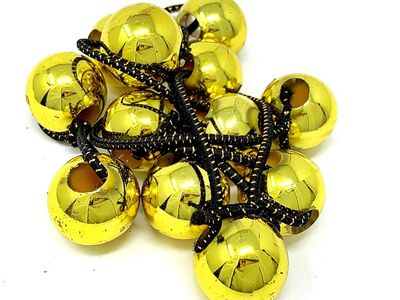 Tara Girls Twinbead Multi Cute Design Ponytail Elastics Selection (6 GOLD)