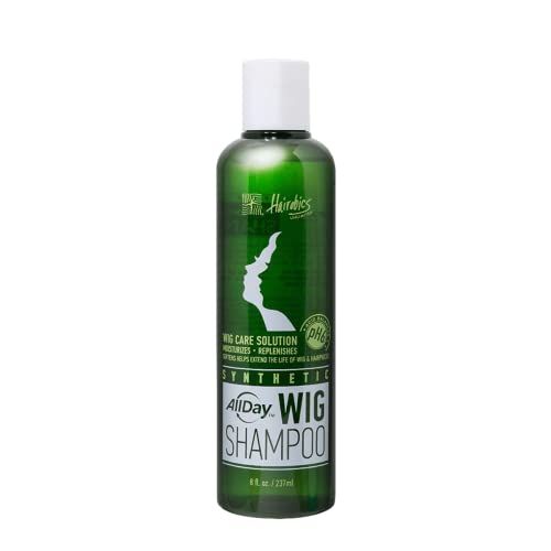 AllDay Locks Synthetic Wig Shampoo | Revitalizes and Refreshes | Cleanses &amp; Extends Lifespan of Wigs &amp; Hairpieces | Soft &amp; Fresh Feeling, Grape Scent | 8 oz