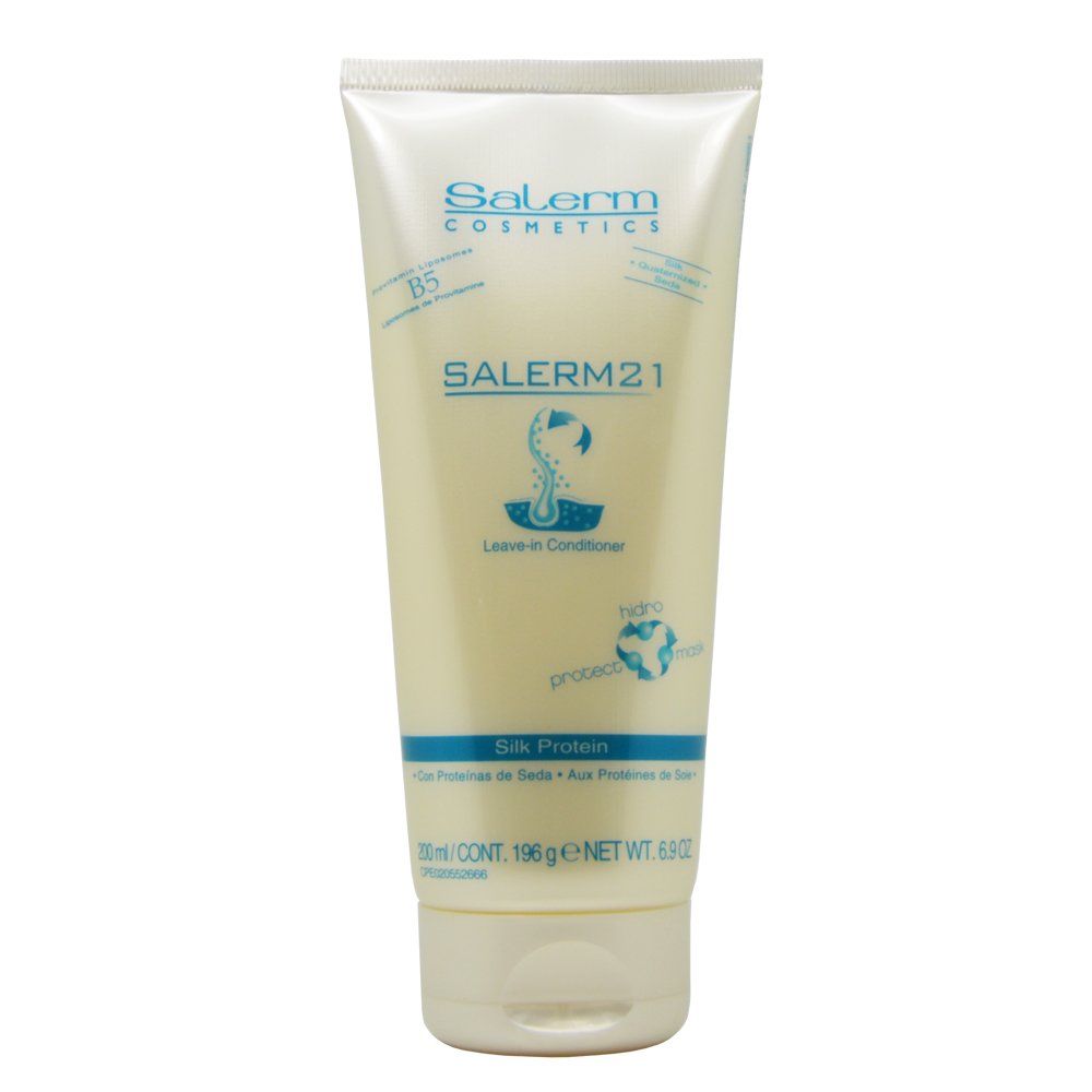 Salerm Cosmetics 21 LEAVE-IN Conditioner, B5 Provitamin Lipsomes &amp; Silk Protein (6.9 oz - tube size)