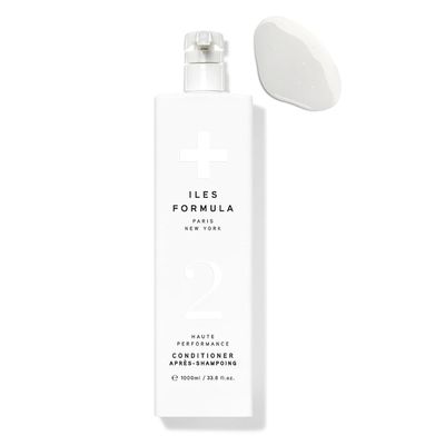 ILES FORMULA Haute Performance Hair Conditioner - Prevents Breakage + Split Ends &amp; Transforms Damaged Hair - NO Residue, NO Bond Building, NO Peptides, For All Ages &amp; Hair Types, 34 Fl Oz (1L)