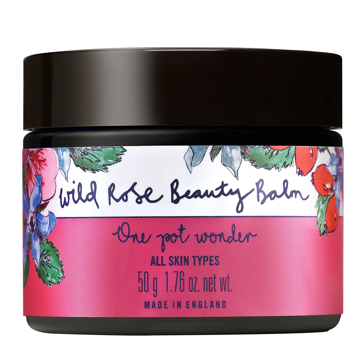Neal&#39;s Yard Remedies Wild Rose Organic &amp; Daily Beauty Balm For All Skin Types - Nourishes &amp; Exfoliates, 50g