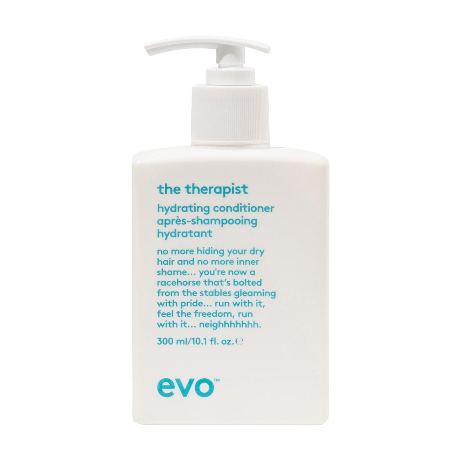 EVO The Therapist Hydrating Conditioner - Hydrates, Strengthen and Softens Whilst Improving Shine - Protects Colour Treated Dry Hair, Helps to Detangle - 300ml / 10.1fl.oz