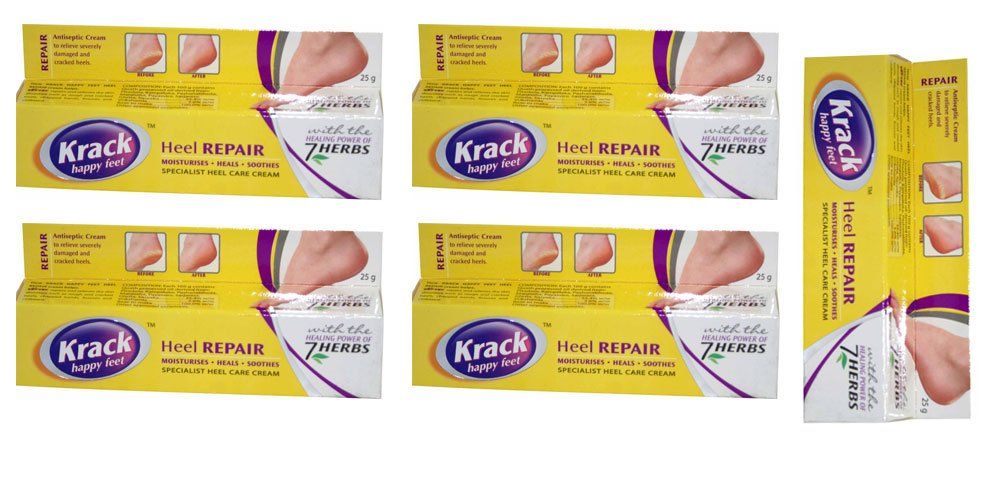 Pack of 5 - Krack Happy Feet Heel Repair Cream - 25g