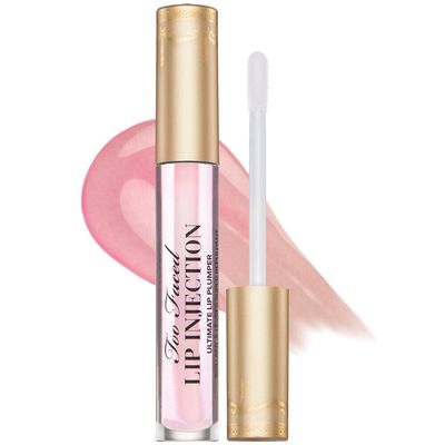 Too Faced Lip Injection Plumping Lip Gloss | Volumizing, Vitamin E + Avocado Oil, 0.14 Fl Oz