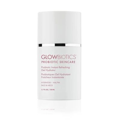 Glowbiotics Probiotic Instant Refreshing Gel Hydrator: Lightweight Moisturizer for Oily Skin, Restores Barrier &amp; Calms Irritation with Vitamin C &amp; Aloe Vera