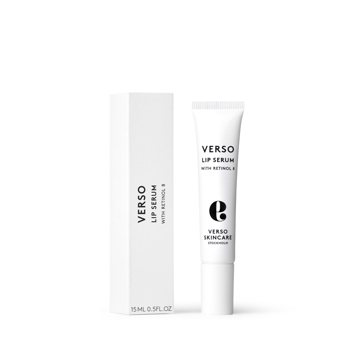 Verso Skin Care | Moisturizing Lip Serum with Retinol 8 | Anti Aging Lip Plumper for Soft Lips &amp; Youthful Skin | Lip Care Made Easy (0.5 fl oz)