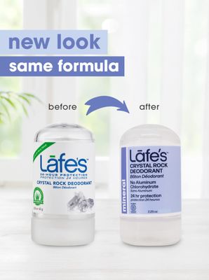 Lafe's Natural Deodorant | Unscented Crystal Mineral Rock Natural Deodorant | 2.25 Ounce (Pack of 1)