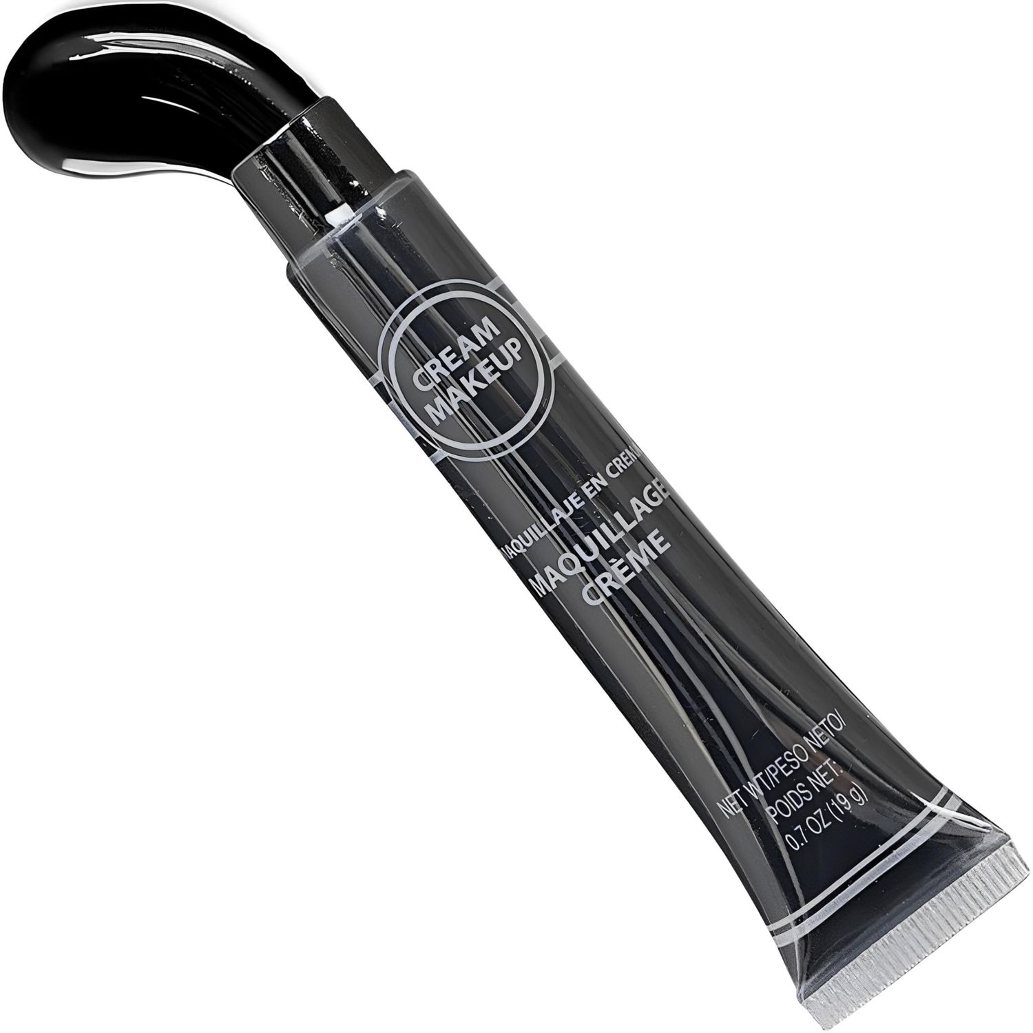 Black Cream Makeup Tube - 0.7 oz. (Pack of 1) - Vibrant Color &amp; Pigmented Perfect for Festive &amp; Creative Looks
