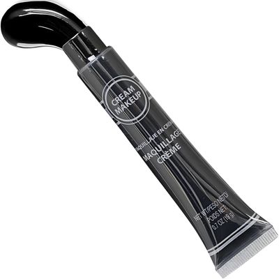 Black Cream Makeup Tube - 0.7 oz. (Pack of 1) - Vibrant Color &amp; Pigmented Perfect for Festive &amp; Creative Looks