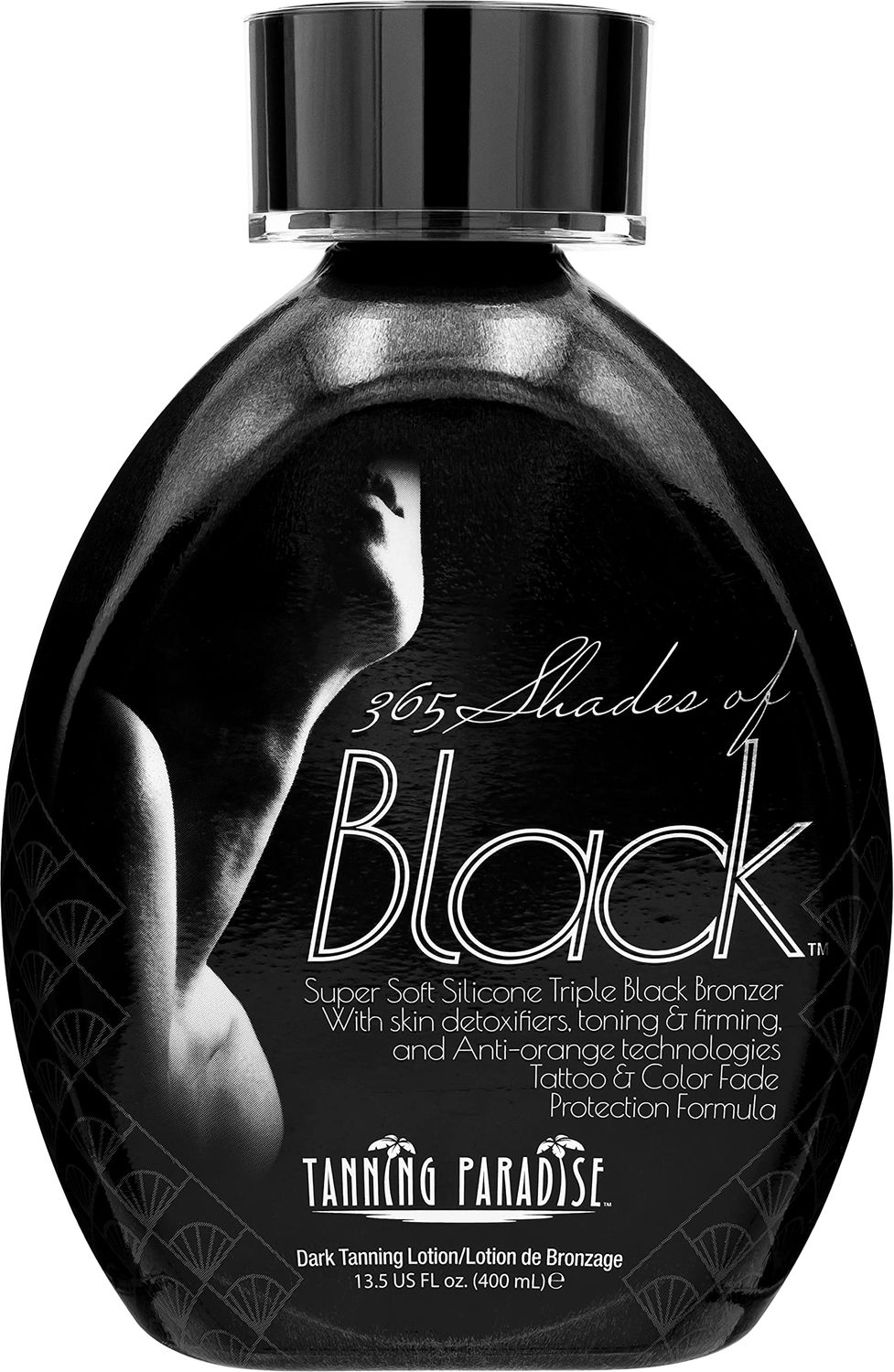 Tanning Paradise 365 Shades of Black, Triple Black Bronzing | Skin Detoxifiers, Toning &amp; Firming Tanning Lotion 13.5oz