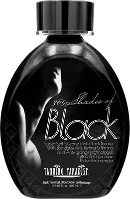 Tanning Paradise 365 Shades of Black, Triple Black Bronzing | Skin Detoxifiers, Toning &amp; Firming Tanning Lotion 13.5oz