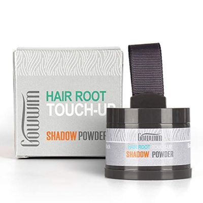 gowwim Root Touch Up, Hair Powder for Filling in Hair Loss and Receding Hairline, Eyebrow Powder, Beard Concealer, 0.14oz, 4g