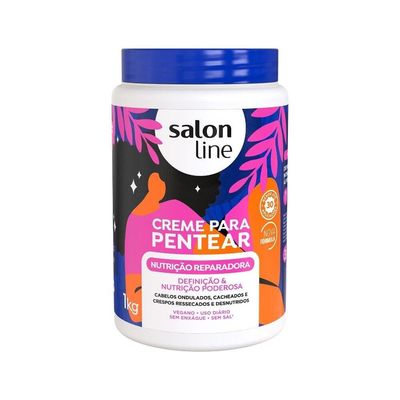 Salon Line - Linha Tratamento (Creme Para Pentear) - Nutricao Reparadora 1000 Gr - (Salon Line - Treatment (Combing Cream) Collection - Nourishing Repair Net 35.27 Oz)