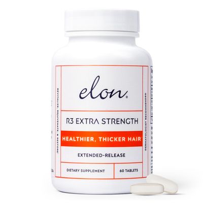 Elon R3 Hair Growth Supplement for Women - Vitamins w/ 5000 mcg Biotin Per Serving &amp; Collagen Peptides for Healthy, Thick Hair - Extra Strength - Extended Release (60 Tablets)