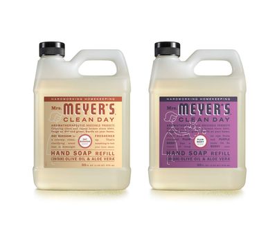 MRS. MEYER&#39;S CLEAN DAY Hand Soap Refill Scent Variety Pack 2 CT (Oat Blossom + Plum Berry)