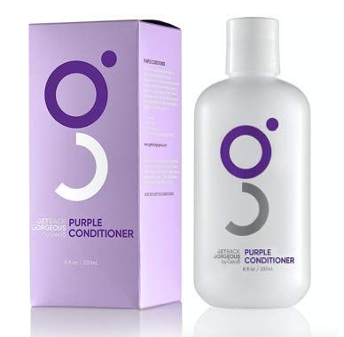 GBG Purple Conditioner for Blonde Hair - Hair Toner for Bleached, Grey &amp; Blonde, Conditions &amp; Neutralizes Brassy Hair in 3 Minutes - Hair Mask for Soft, Shiny &amp; Silky Hair for Women &amp; Men, 8 Oz