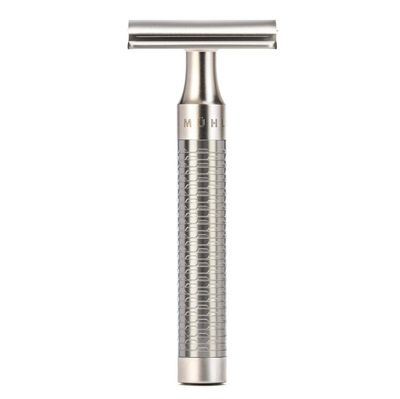 MHLE ROCCA R89 Double Edge Safety Razor (Closed Comb) | Pure Matt Stainless Steel |Perfect for Everyday Use | Barbershop Quality Close Smooth Shave | Luxury Razor for Men