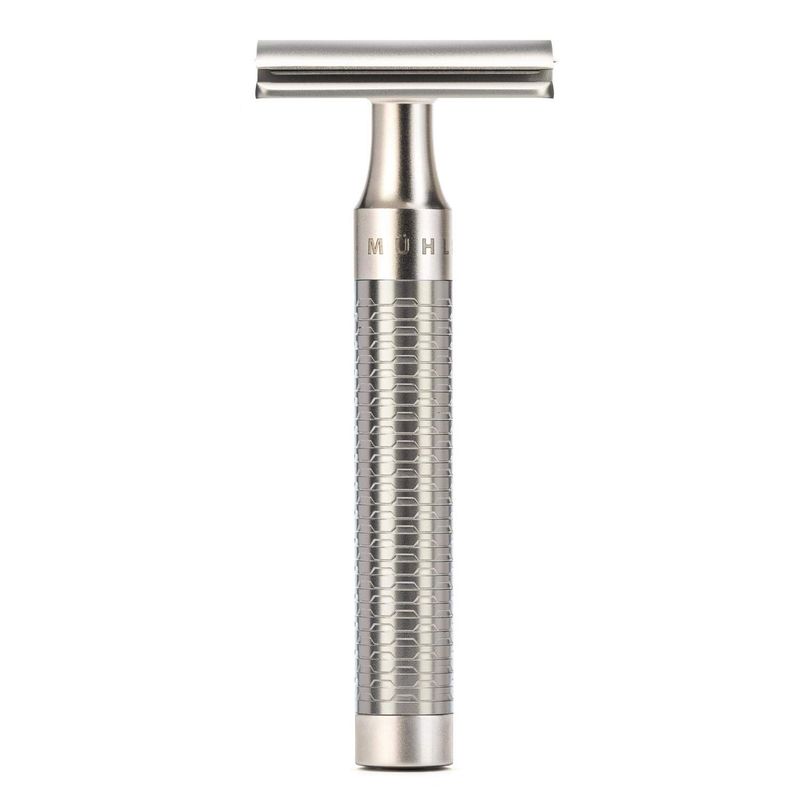 MHLE ROCCA R89 Double Edge Safety Razor (Closed Comb) | Pure Matt Stainless Steel |Perfect for Everyday Use | Barbershop Quality Close Smooth Shave | Luxury Razor for Men