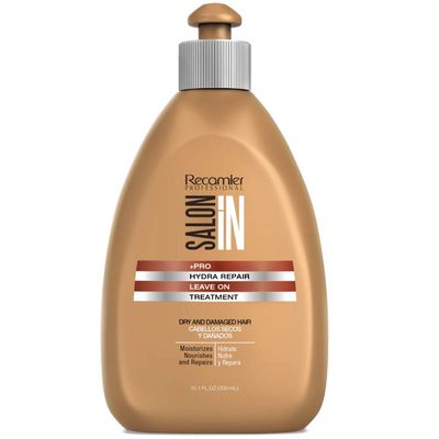 Recamier Professional Salon&#39;IN Hydra Repair Leave-On Treatment For Dry Hair | Crema Para Peinar Cabello Reseco y Quebradizo 10.1 Uunce 300 Gram by