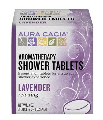 Aura Cacia Shower Tablet Relaxing Lavender 3 oz., (Pack of 3)