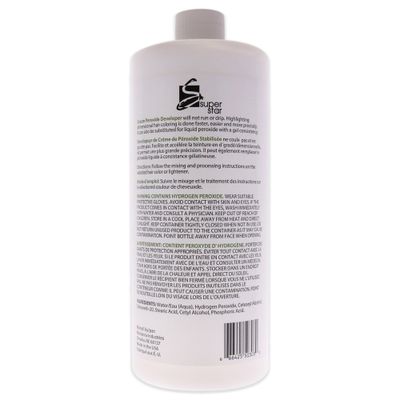 Super Star Superstar Stabilized Cream Peroxide Developer 30v Hc, 32 Oz